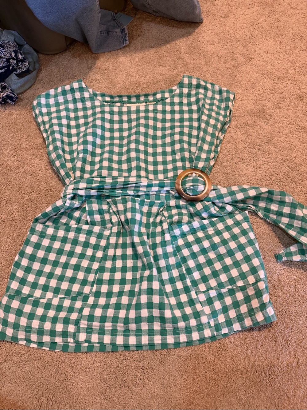 MAEVE Gingham Top